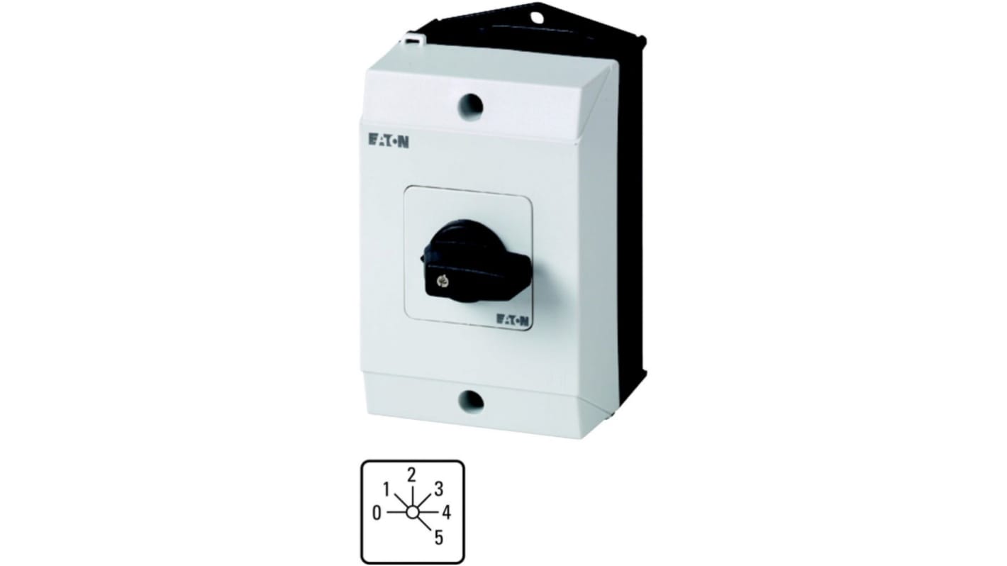 Interruttore Cam Eaton serie Moeller 207128 T0-3-8243/I1 1P, 6 posizioni, 20A, 690V (Volts)