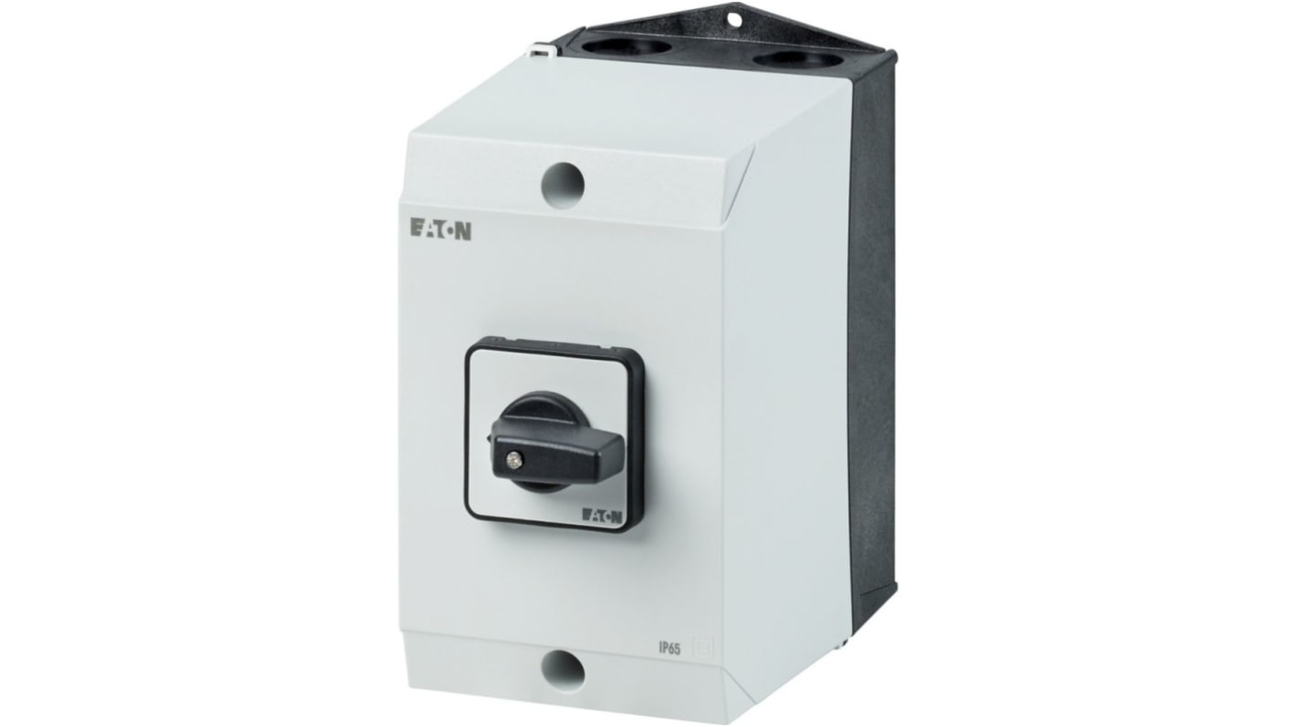 Eaton, 5P 2 Position 90° Changeover Cam Switch, 690V (Volts), 32A, Short Thumb Grip Actuator