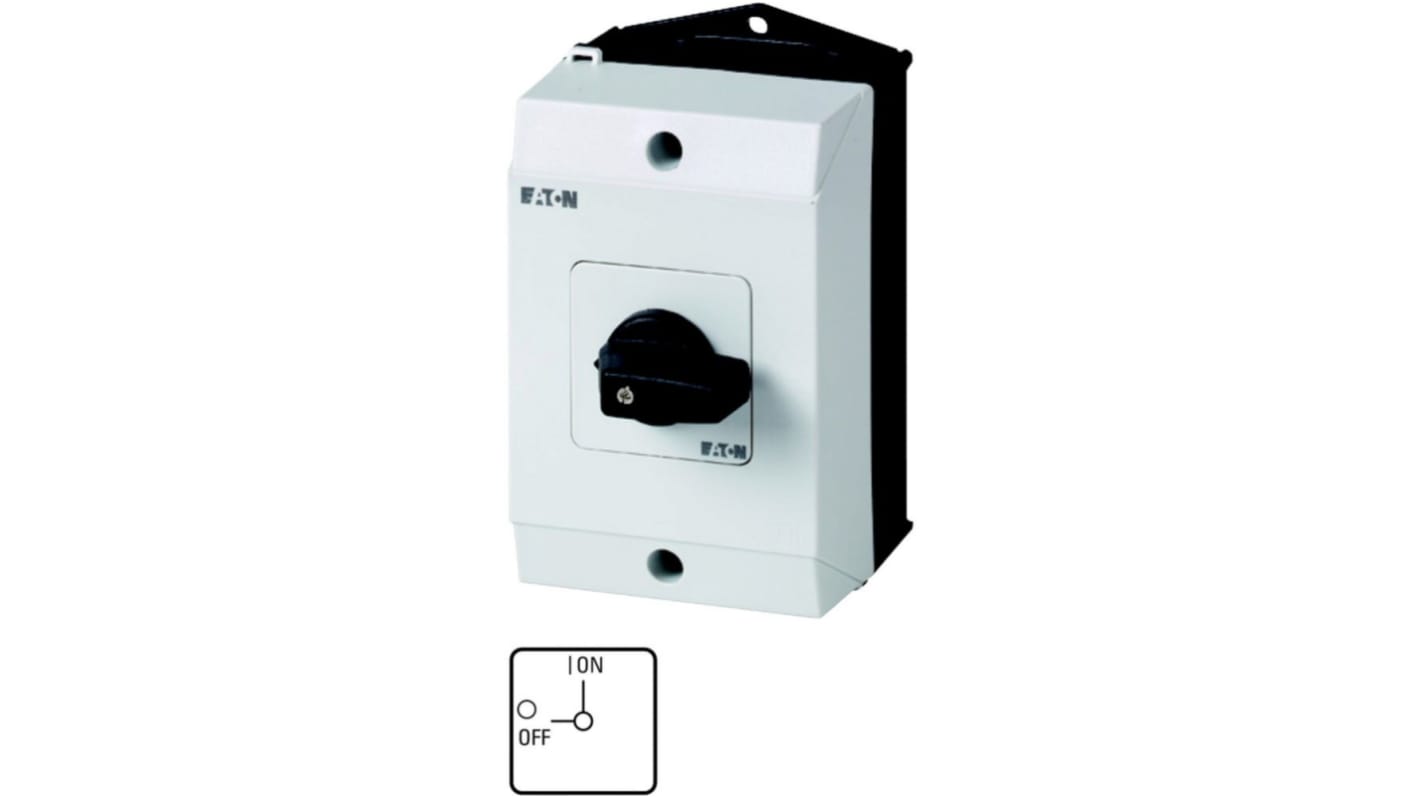 Interruptor de leva, 2 Posiciones, tensión máx. 690V (Volts), corriente máxima 20A Eaton Moeller Series T0