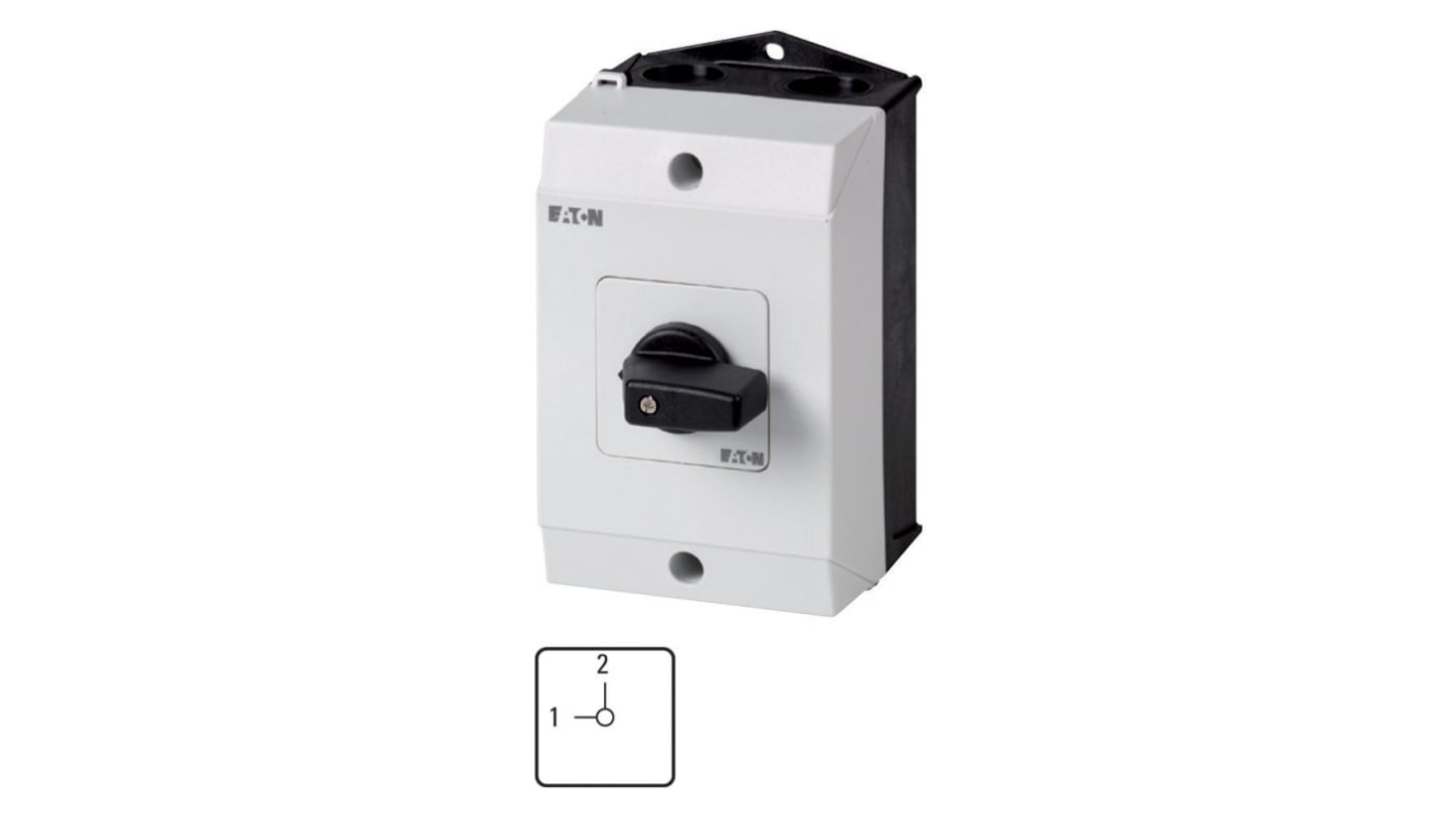 Eaton Moeller Nockenschalter, 1-polig / 20A, 690V (Volts), 2-Stufen, 90°-Wurfwinkel