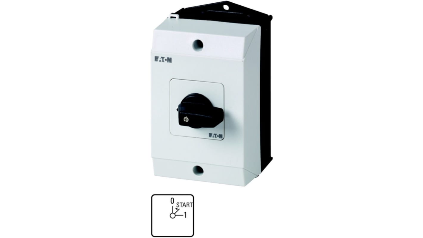 Eaton, 2P 3 Position 45° Motor Control Cam Switch, 690V (Volts), 20A, Short Thumb Grip Actuator