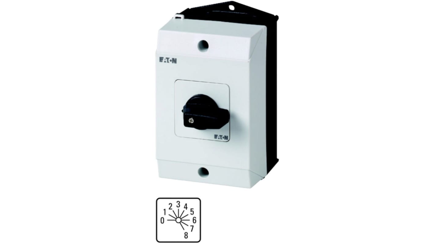 Interruttore Cam Eaton serie Eaton Moeller 222699 T0-4-15246/I1 1P, 9 posizioni, 20A, 690V (Volts)