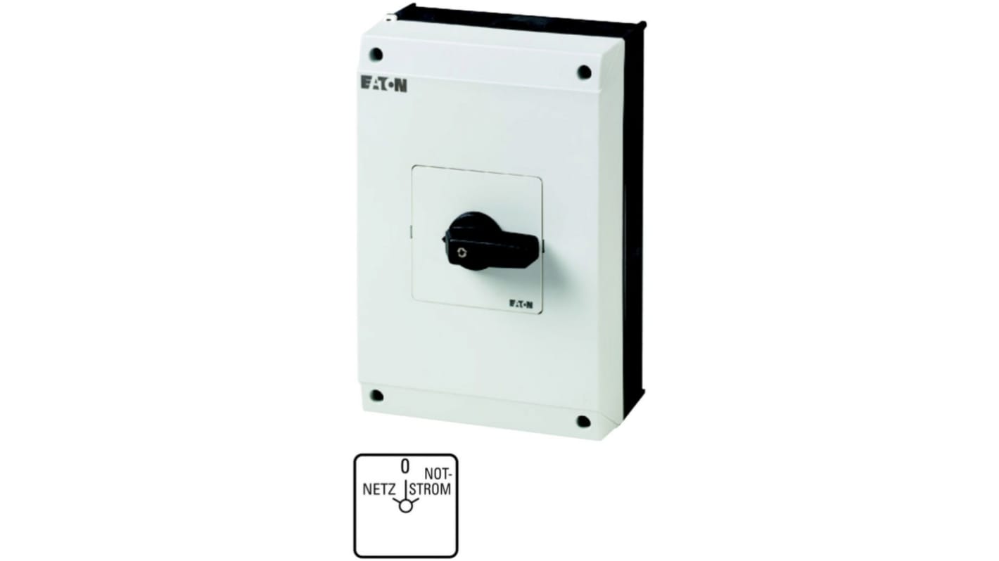 Interruttore Cam Eaton serie Eaton Moeller 223024 T5B-4-41/I4 4P, 3 posizioni, 63A, 690V (Volts)