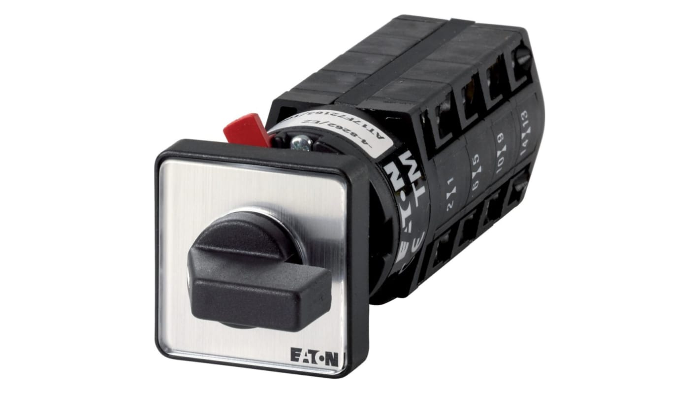 Eaton, 2P 5 Position 45° Multi Step Cam Switch, 500V (Volts), 10A, Toggle Actuator