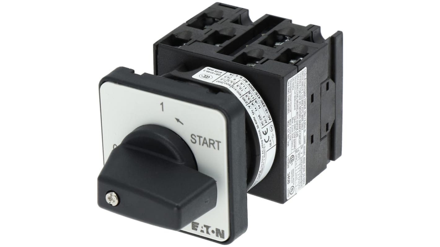 Eaton, 1P 5 Position 90° On-Off Cam Switch, 690V (Volts), 20A, Toggle Actuator