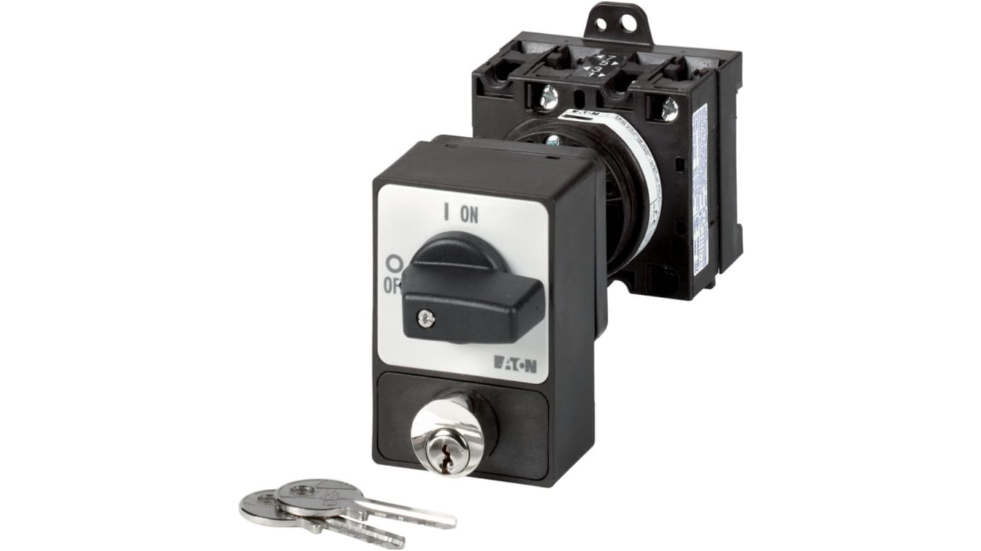 Eaton, 3P 2 Position 90° On-Off Cam Switch, 690V (Volts), 32A, Rotary Actuator