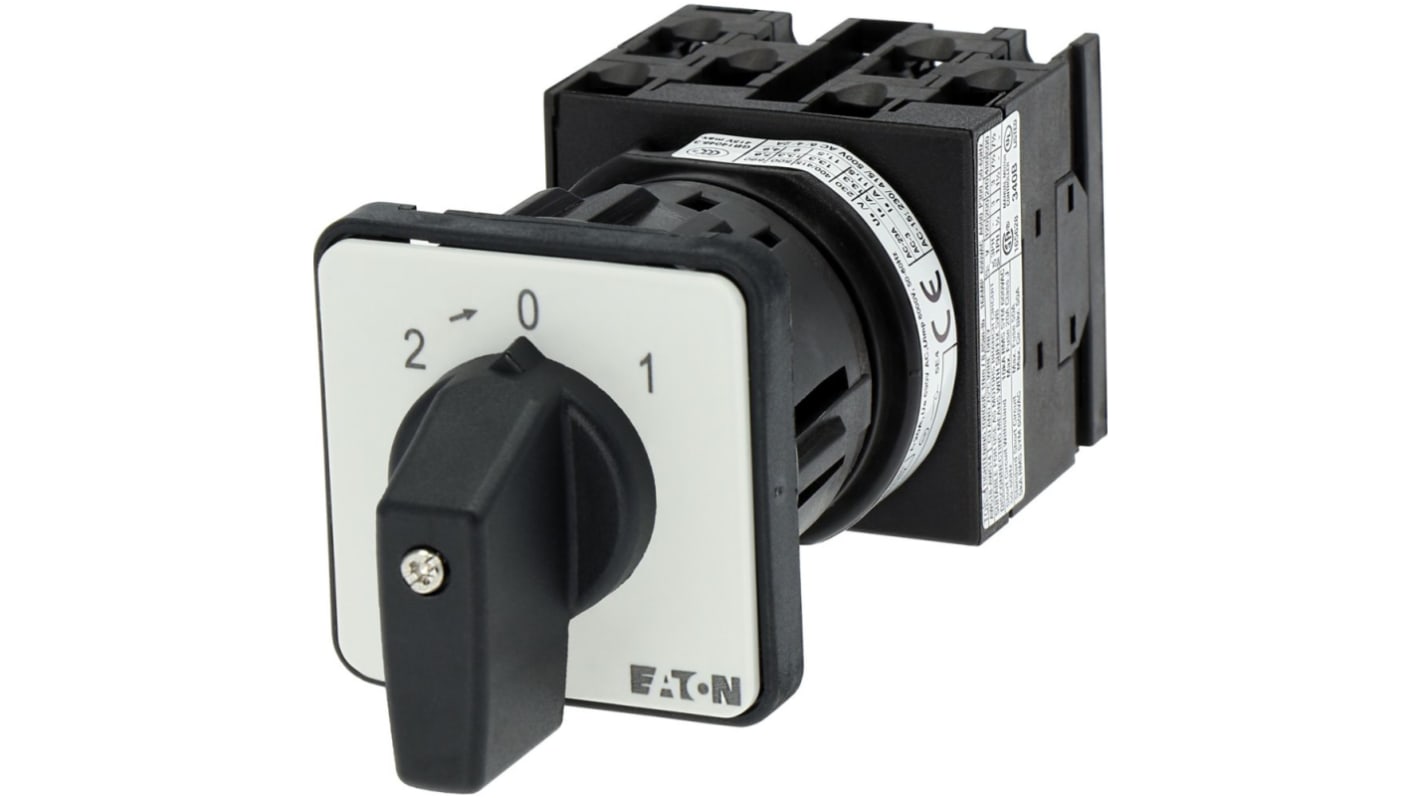 Eaton 3 Position 45° Changeover Cam Switch, 690V (Volts), 20A, Toggle Actuator