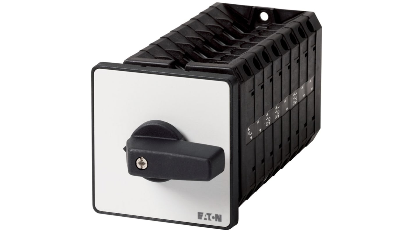 Eaton, 3P 2 Position 45° Multi Step Cam Switch, 690V (Volts), 63A, Short Thumb Grip Actuator