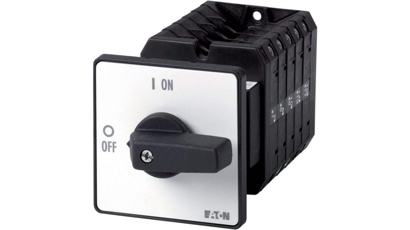 Eaton, 5P 2 Position 90° Changeover Cam Switch, 690V (Volts), 63A, Door Coupling Rotary Drive Actuator