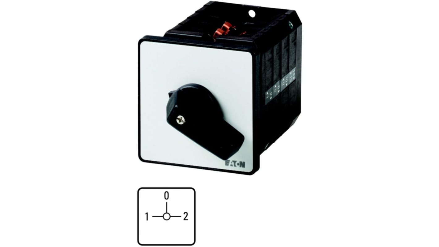 Eaton, 3P 3 Position 60° Star Delta Cam Switch, 690V (Volts), 63A, Short Thumb Grip Actuator