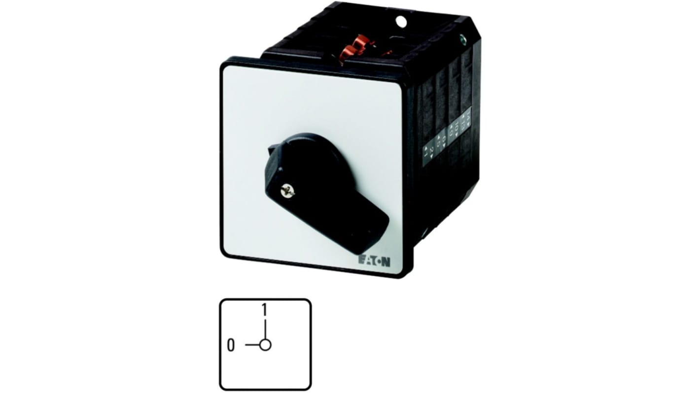 Eaton, 1P 2 Position 90° On-Off Cam Switch, 690V (Volts), 63A, Short Thumb Grip Actuator