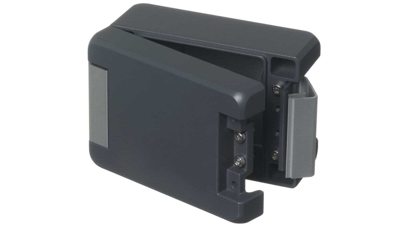 Bopla Bocube Alu Series Graphite Grey Aluminium Enclosure, IP66, IP68, IK07, IK08, Flanged, Graphite Grey Lid, 121 x 86