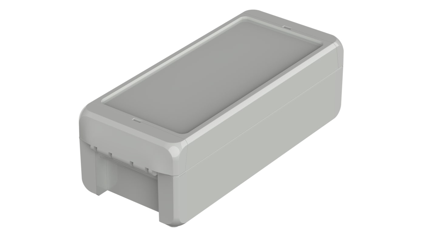 Bopla Bocube Series Light Grey Polycarbonate Enclosure, IP66, IP68, IK07, Light Grey Lid, 191 x 80 x 60mm