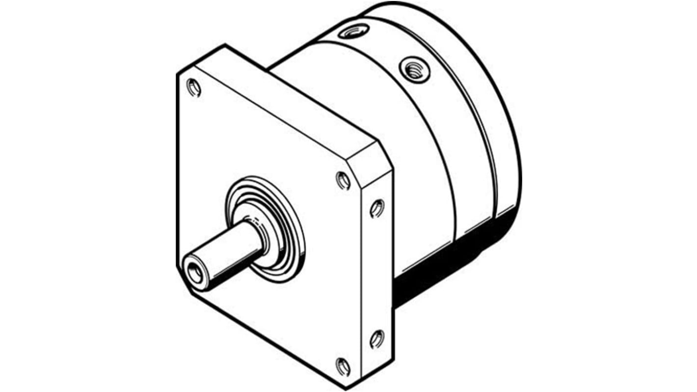 Festo Shock Absorber Series 10 bar Double Action Pneumatic Rotary Actuator, 270° Rotary Angle, 32mm Bore