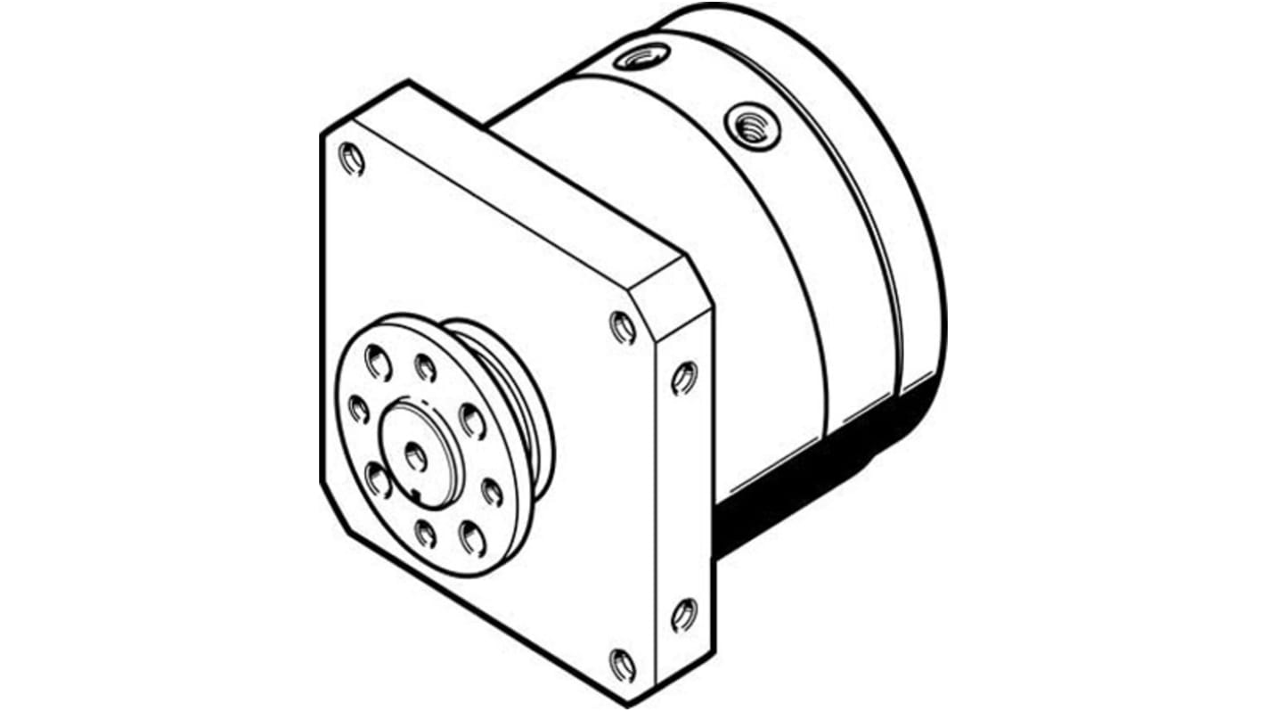 Festo Shock Absorber Series 10 bar Double Action Pneumatic Rotary Actuator, 270° Rotary Angle, 32mm Bore