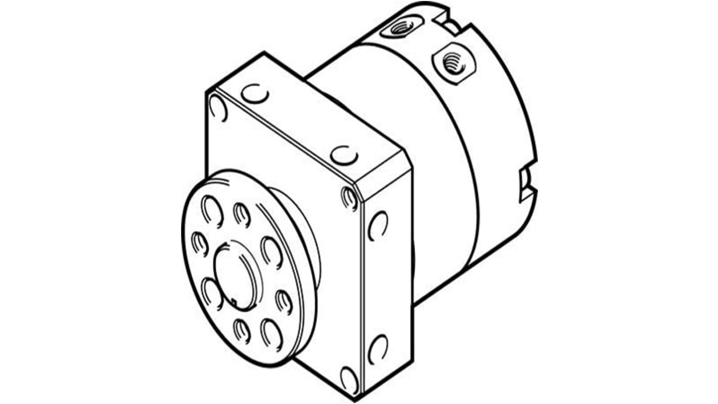 Attuatore rotante pneumatico Festo, Doppio effetto, foro da 8mm, rotazione di 90°, 8 bar max