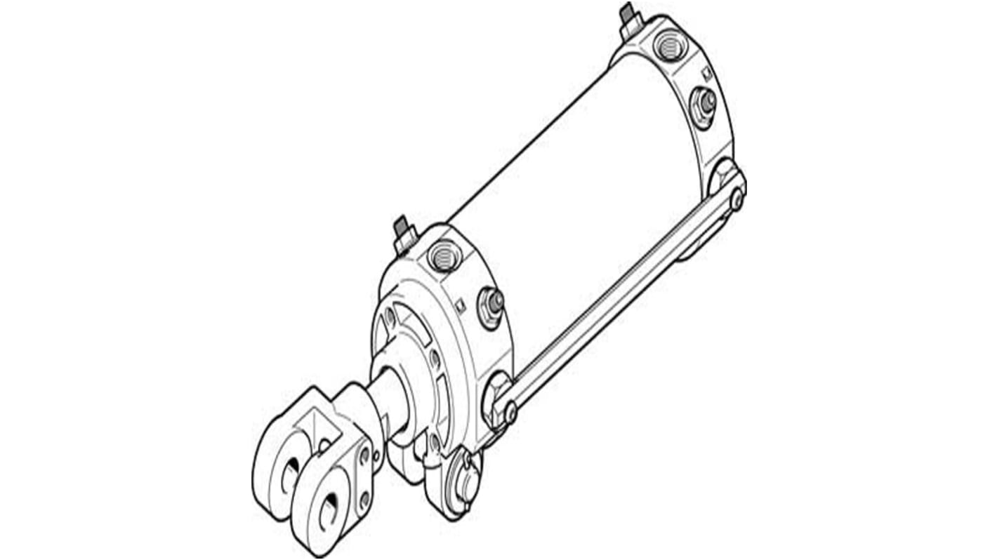 Cilindro pneumatico a stelo Festo DW 565727, Doppio effetto, foro da 50mm, corsa 75mm