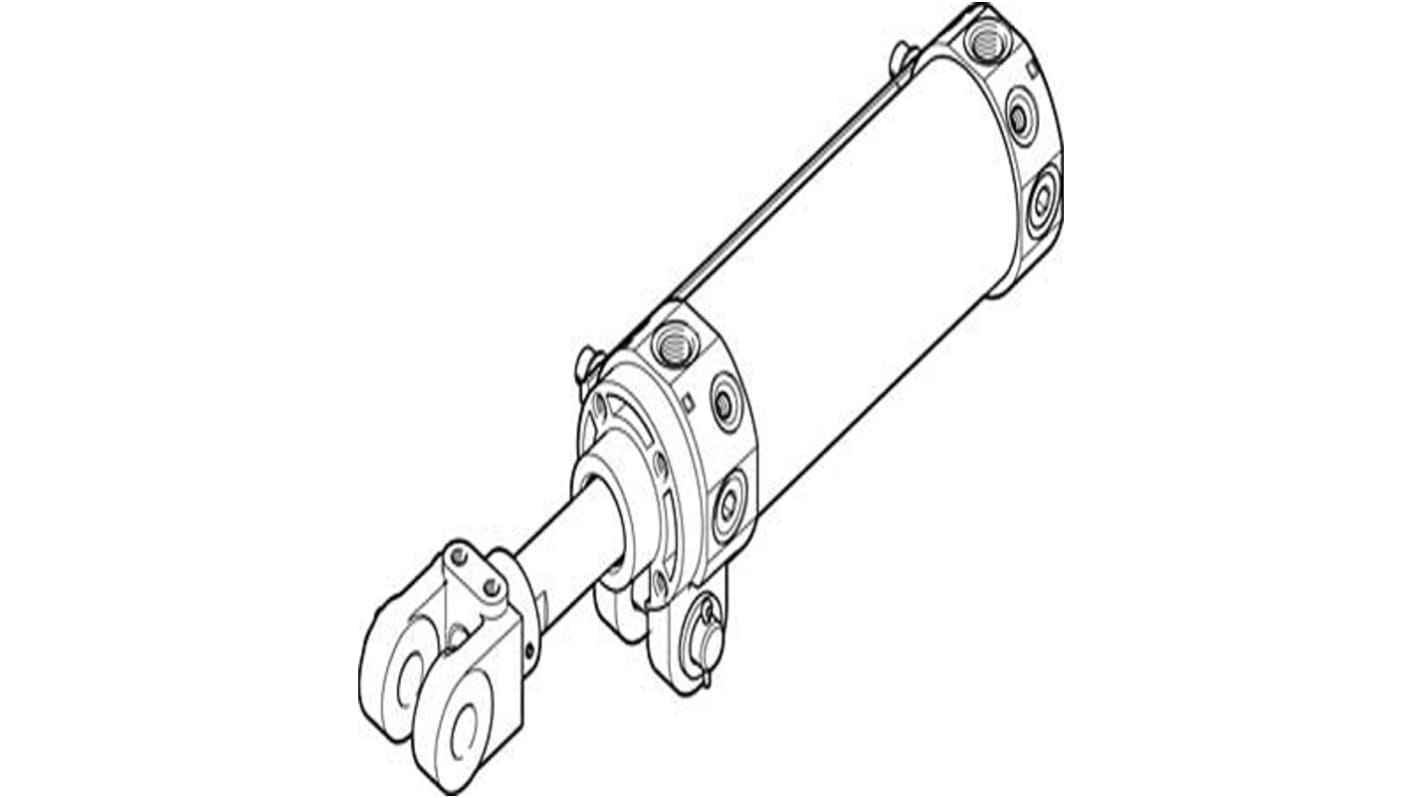 Festo Pneumatic Piston Rod Cylinder - 558096, 50mm Bore, 150mm Stroke, DW Series, Double Acting