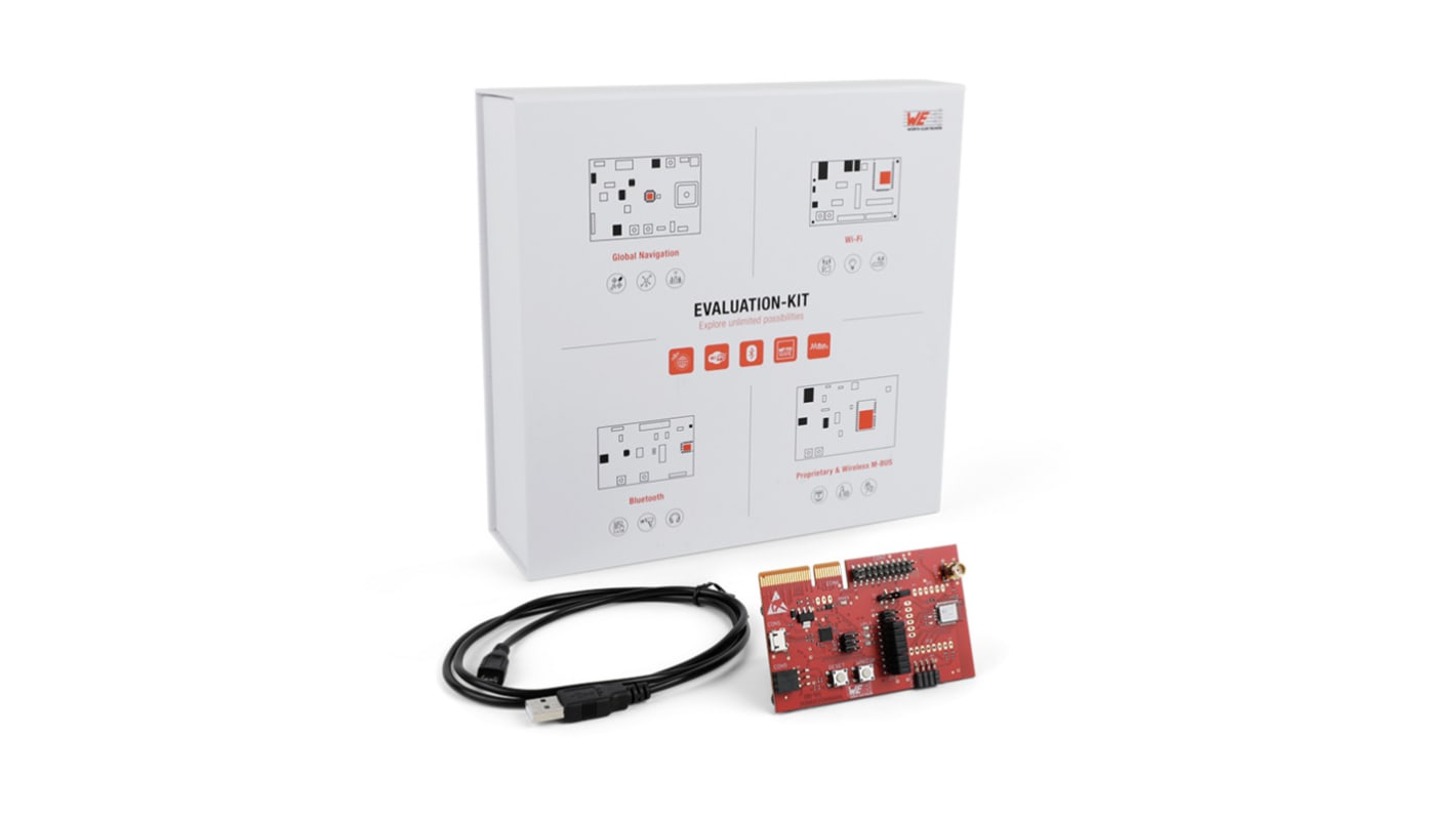 Placa de evaluación Bluetooth Wurth Elektronik 2611149024001, frecuencia 2402 - 2480MHZ