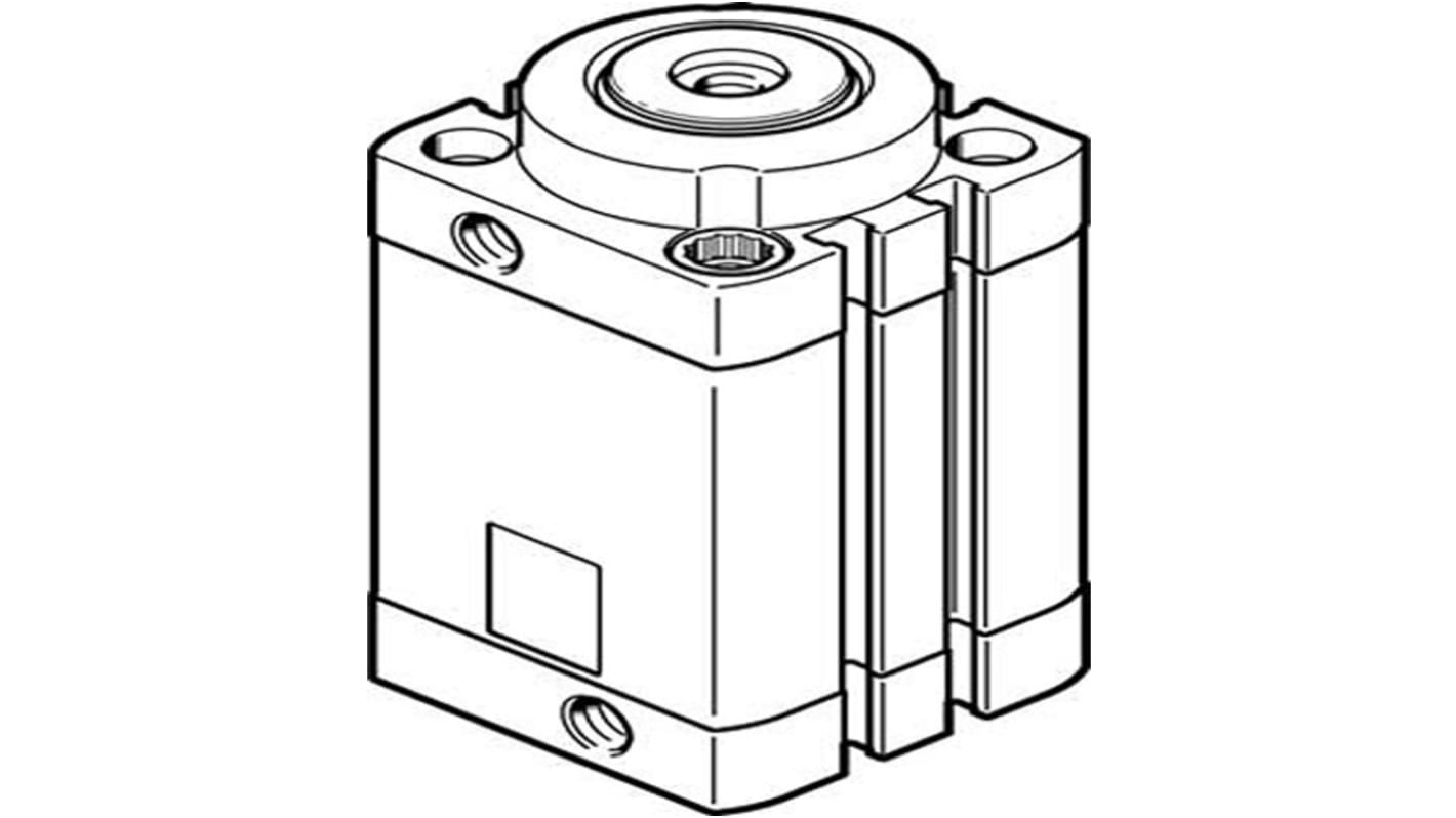 Festo Serie DFSP Klemmzylinder, Kolben-Ø 40mm / Hub 20mm, bis 10 bar