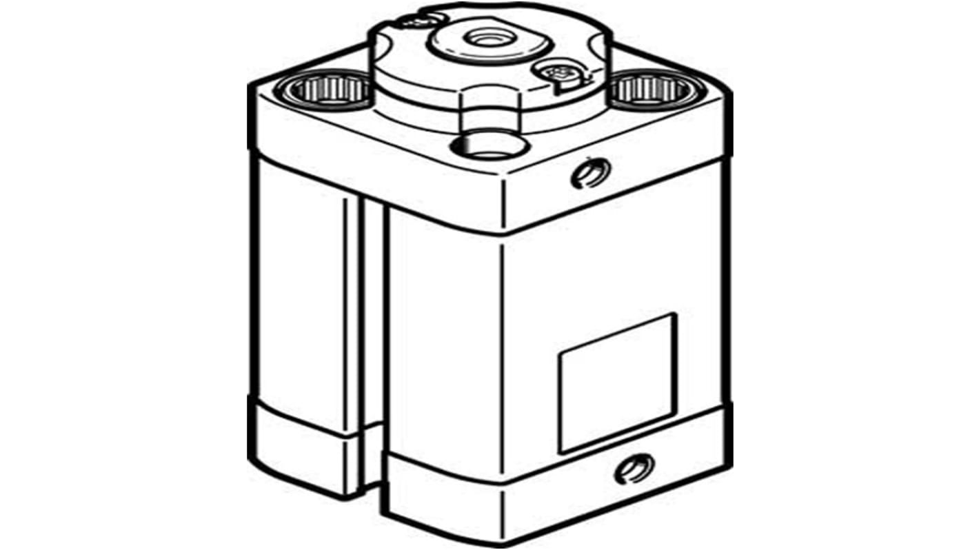 Festo Serie DFSP Klemmzylinder, Kolben-Ø 20mm / Hub 10mm, bis 10 bar