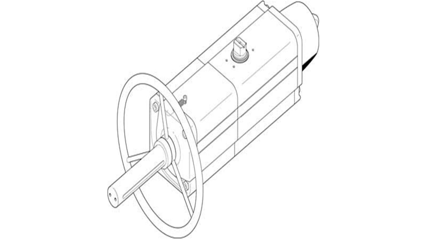 Actuador giratorio Festo, DAPS-0480-090-RS1-F1012-MW, 90°