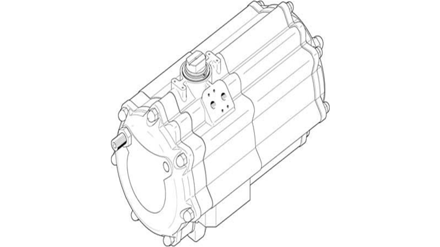 Actuador giratorio Festo, DAPS-2880-090-R-F16-T6, 90°