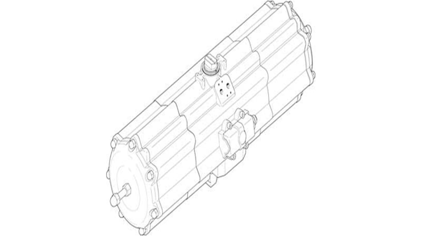 Festo DAPS Series 8.4 bar Single Action Rotary Actuator, 90° Rotary Angle