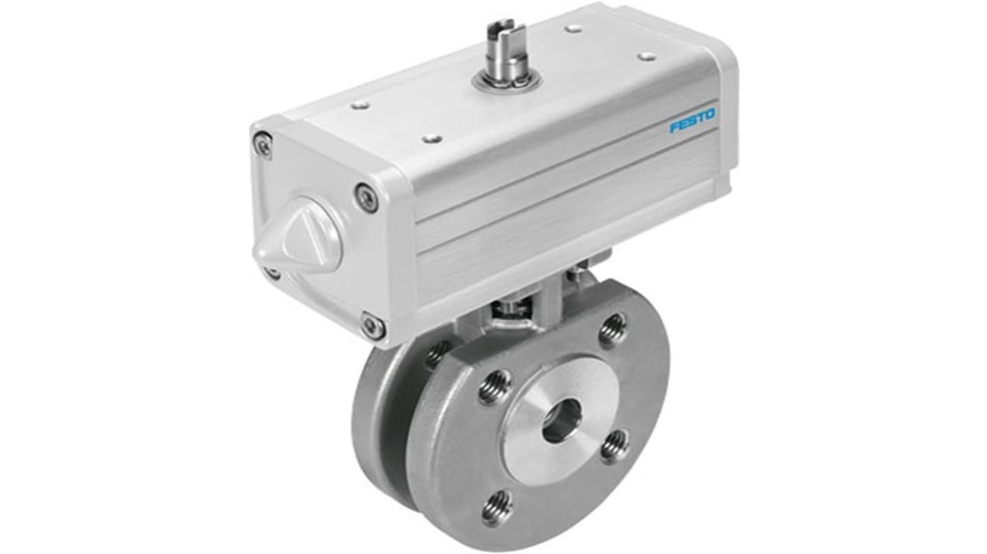 Festo Pneumatic 2 port Actuated Ball Valve - Double Acting, 6 - 8.4bar Operating Pressure