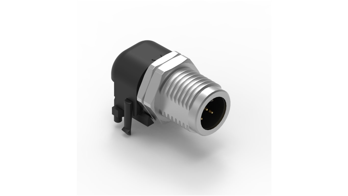 Wurth Elektronik Circular Connector, 5 Contacts, Panel Mount, M12 Connector, Plug, Male, IP68, WR-CIRC Series