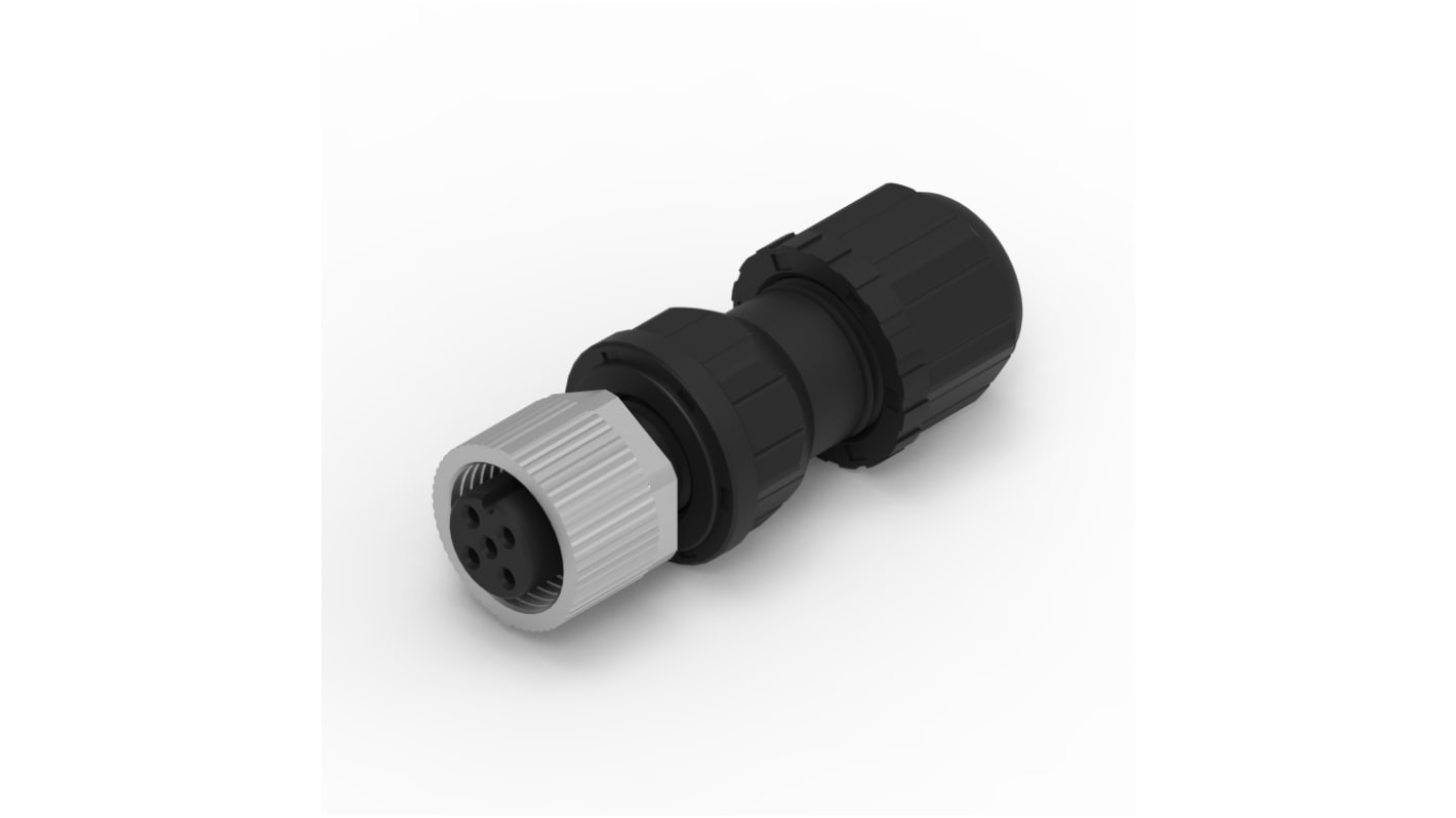 Wurth Elektronik Circular Connector, 5 Contacts, Cable Mount, M12 Connector, Socket, Female, IP68, WR-CIRC Series