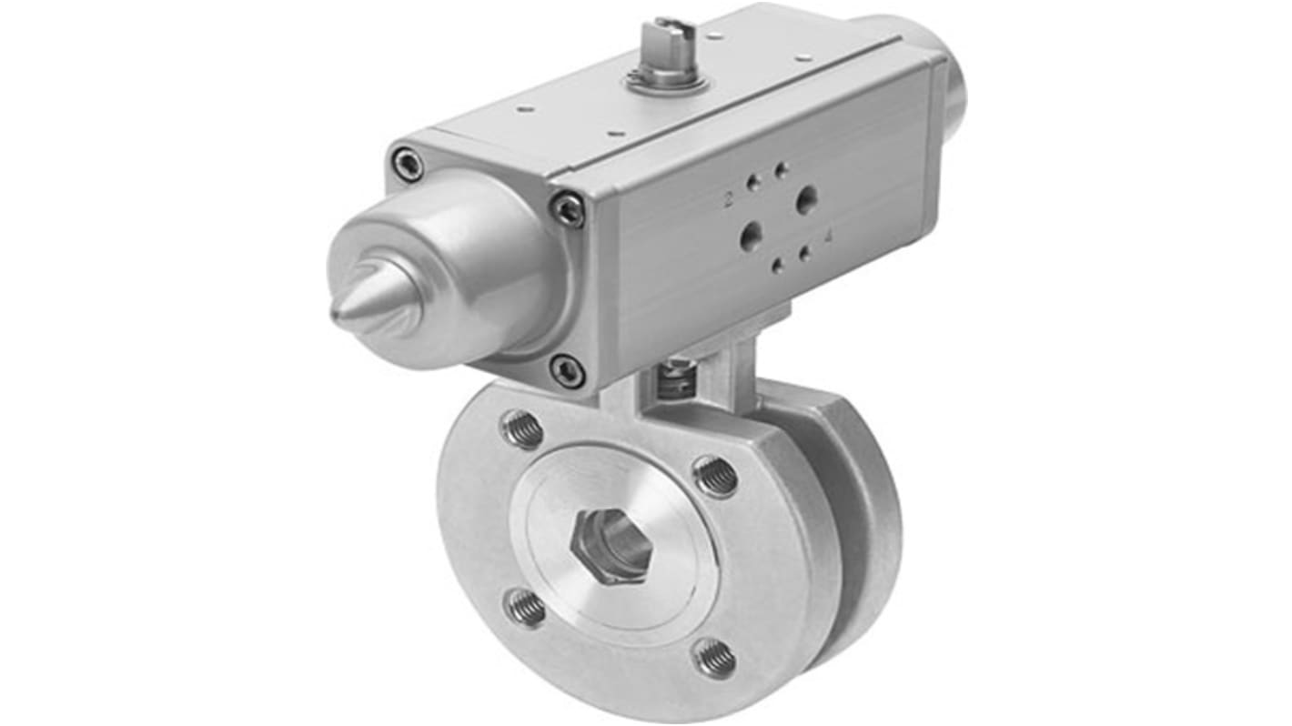 Festo Pneumatic 2 port Actuated Ball Valve - Single Acting, 6 - 8.4bar Operating Pressure