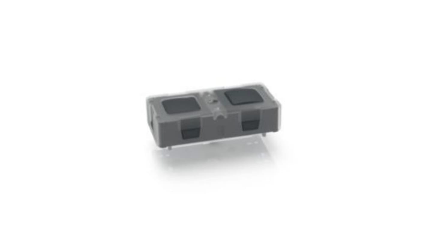 IP40 Black Latching Tactile Switch, 2 NO 6A 37.8mm PCB