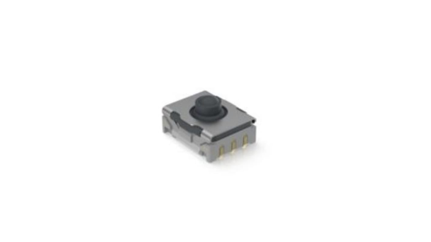 Black Momentary Tactile Switch, 1 NO 100mA 12mm Surface Mount