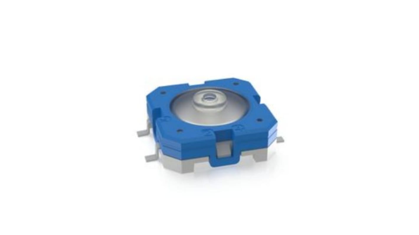 IP54 Blue Momentary Tactile Switch, 1 NO 100mA 12mm Surface Mount