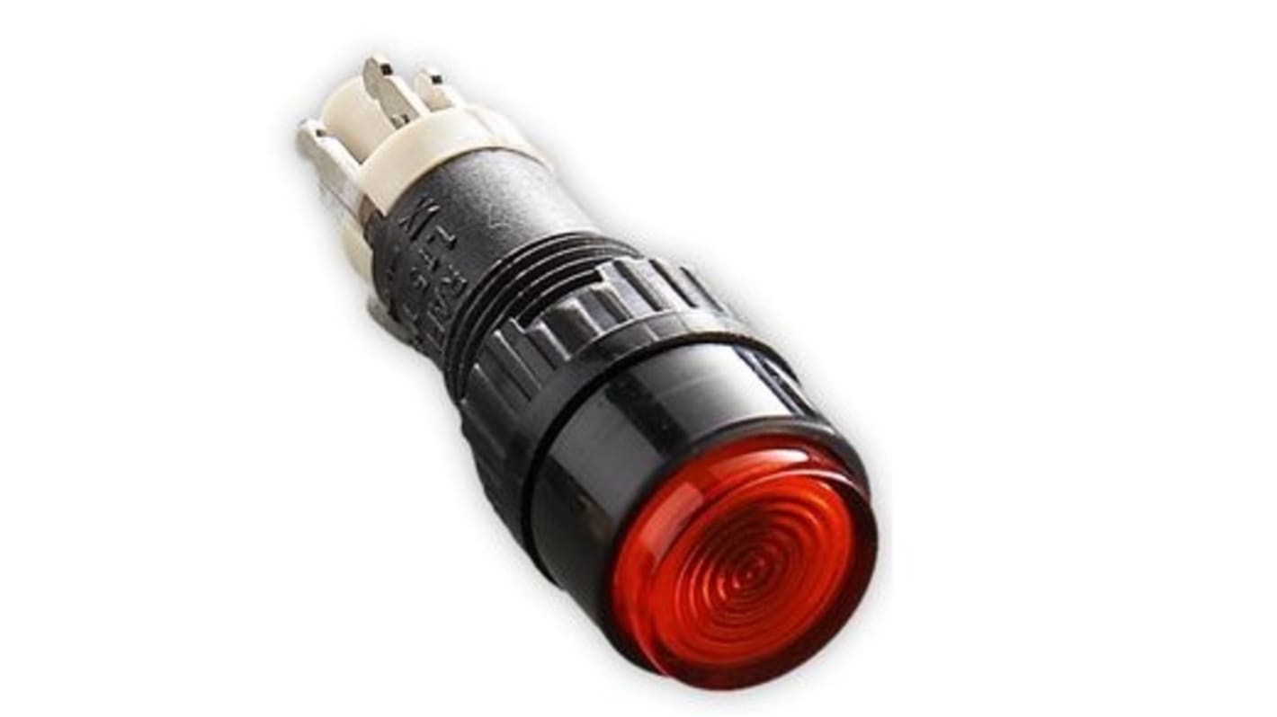 RAFI Other Pushbuttons Series Red Illuminated Momentary Push Button, 9.1mm Cutout, IP40