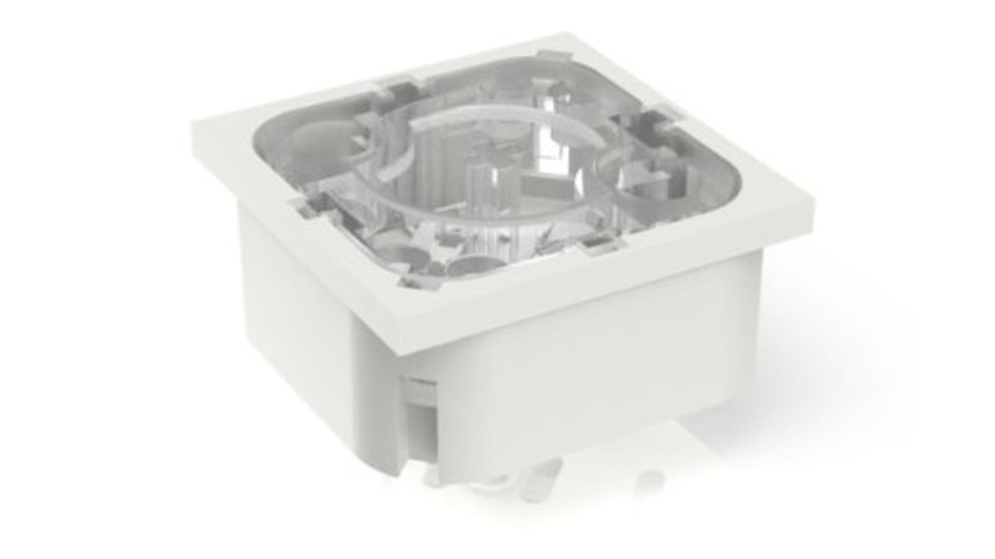 Transparent Momentary Tactile Switch, 1NO 100mA Through Hole