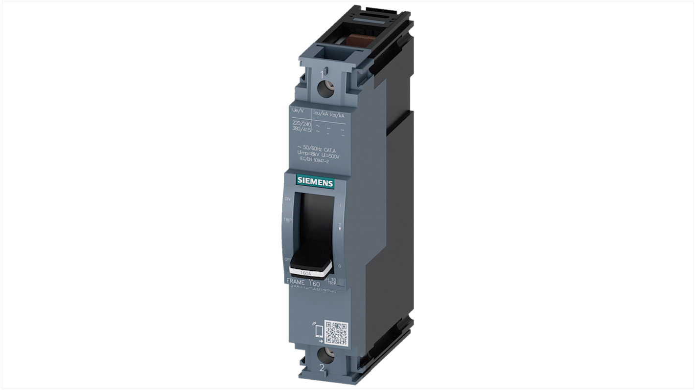 Interruttore magnetotermico scatolato 3VA1180-5ED16-0AA0, 1, 80A, potere di interruzione 55 kA, Fissa