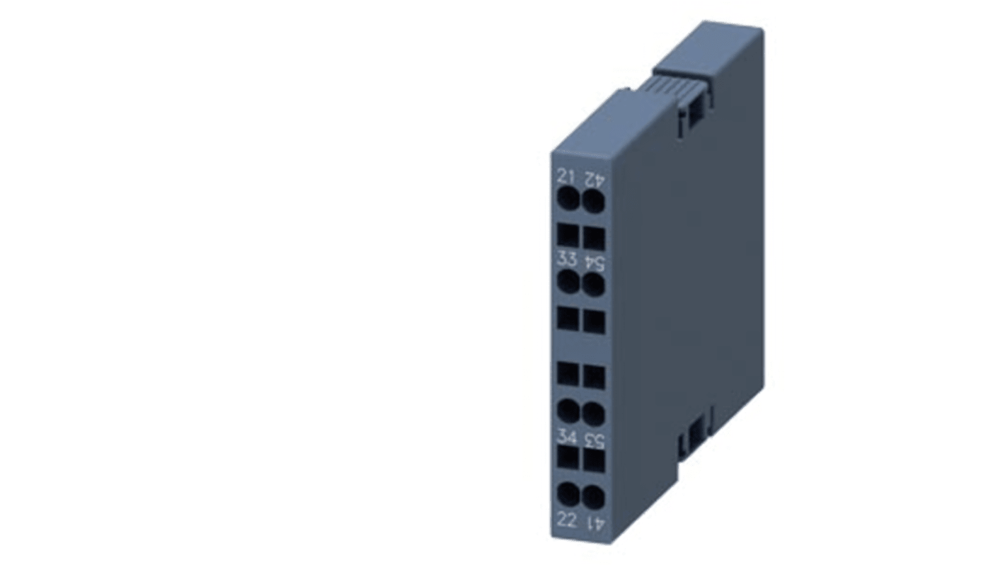 Siemens 3RH2 Hilfsschalterblock 2-polig SIRIUS, 1 Schließer, 1 Öffner Schnappmontage