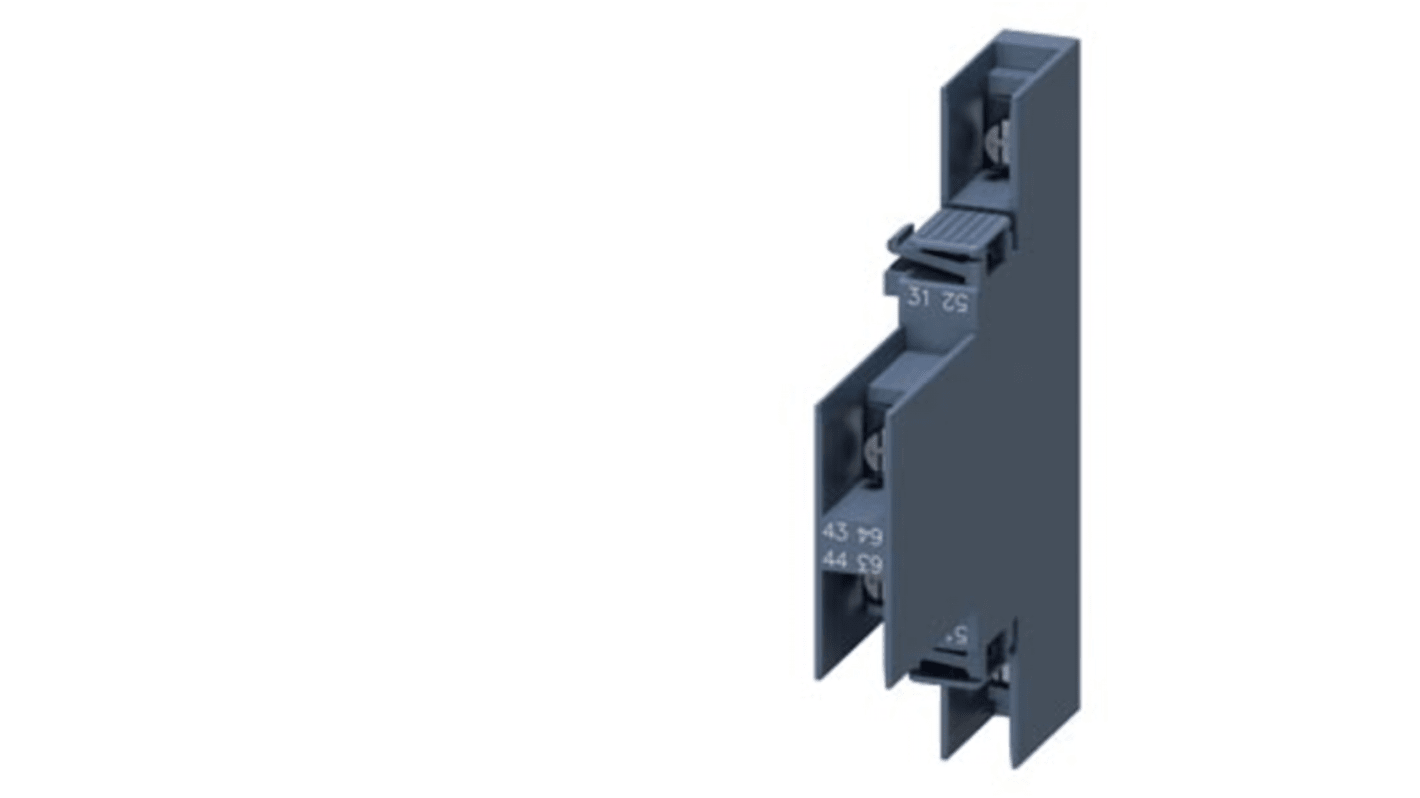 Siemens 3RH29 Hilfsschalterblock 2-polig SIRIUS, 1 Schließer, 1 Öffner Schnappbefestigung