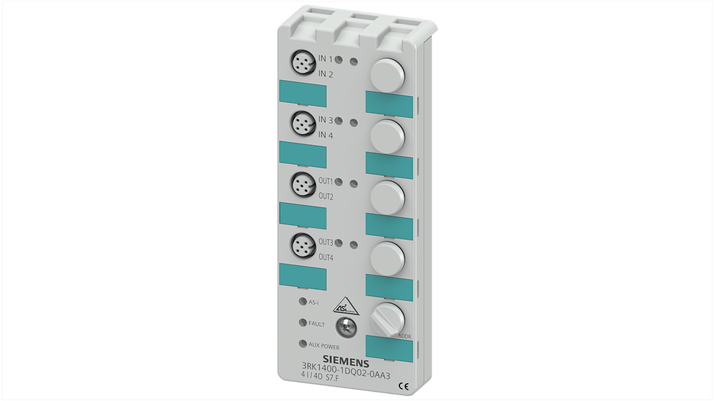 Modulo I / O digitale Siemens, serie 3RK1400, per Moduli I/O digitali, IP67 - K20, digitale