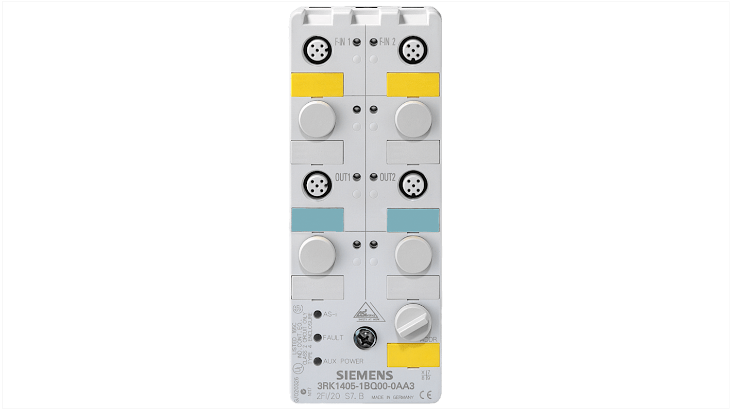 Siemens K60F Series Safety Module, 2 Inputs, 2 Outputs, 26.5 → 31.5 V, Normally Open