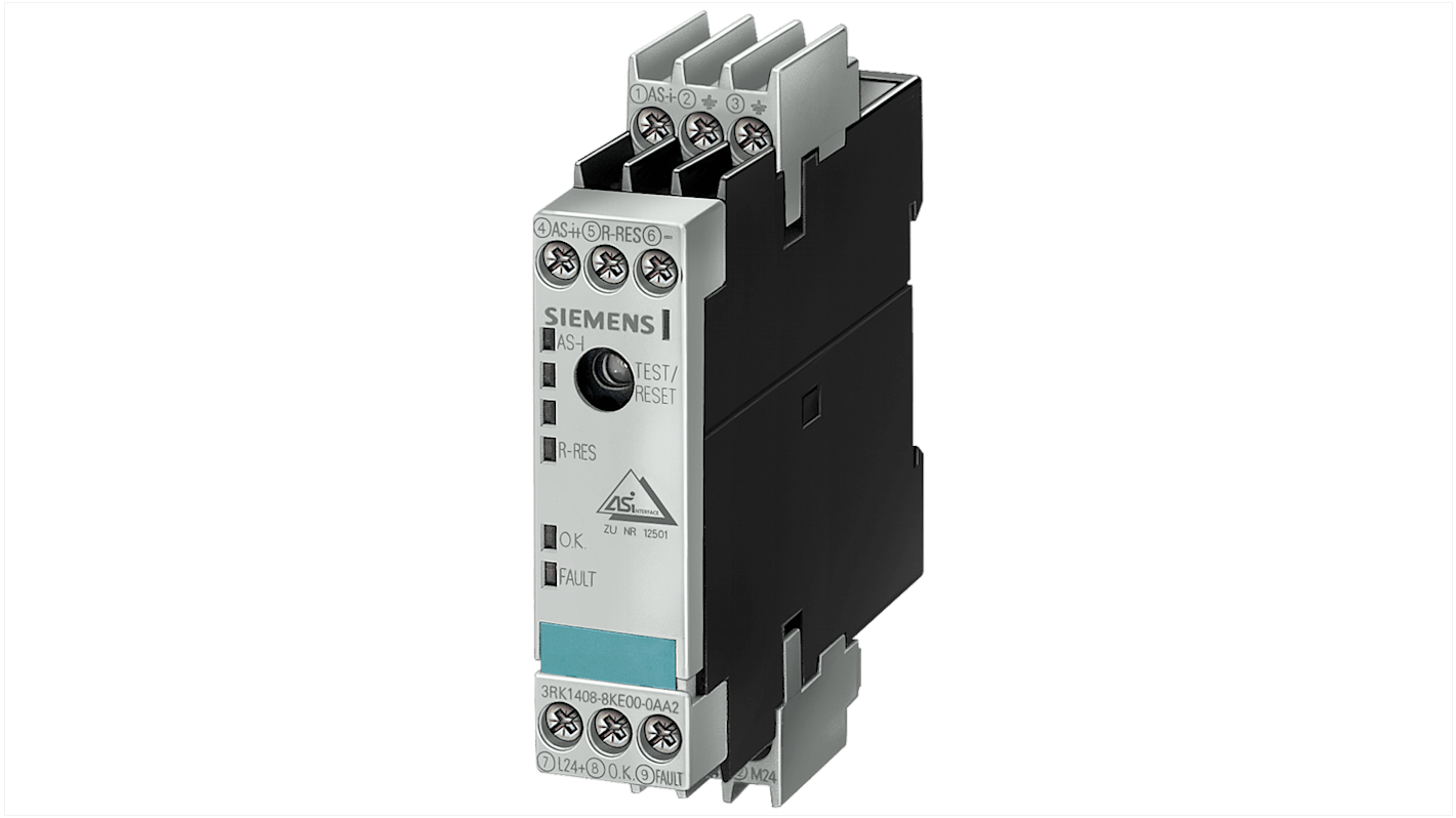 Unité de surveillance de panne Siemens 3RK1 pour Modules d'E/S numériques, IP67 - K20