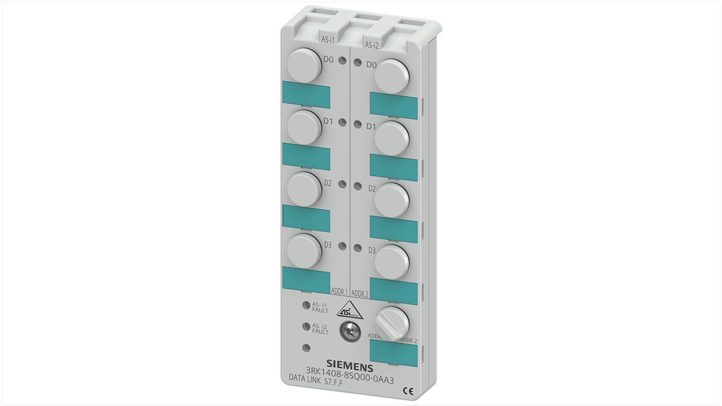 Accoppiatore Siemens, serie 3RK1408, per Moduli I/O digitali, IP67 - K20, digitale