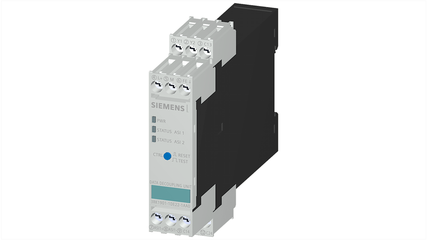 Modulo di sicurezza Siemens, serie 3RK1901, per Armadietto di controllo, Tensione