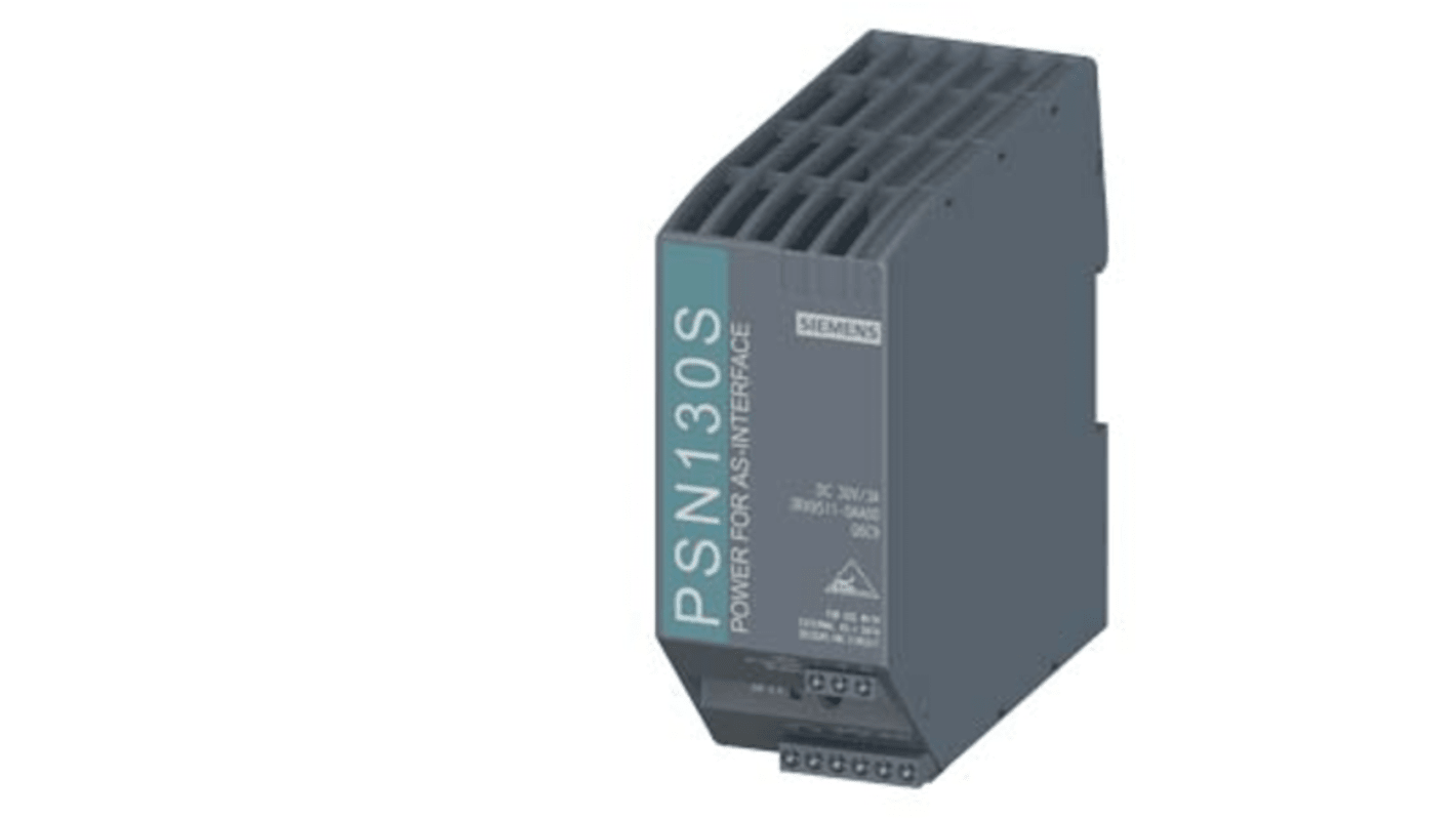 Fuente de alimentación Siemens 3RX9, para usar con Interfaz AS tipo Interruptor diferencial tipo dc