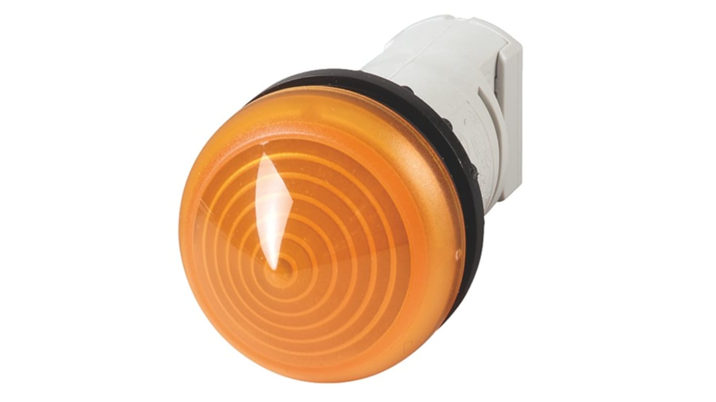 Eaton, Moeller, Panel Mount Orange Indicator, 22.5mm Cutout, IP66, IP69K, Round, 250V