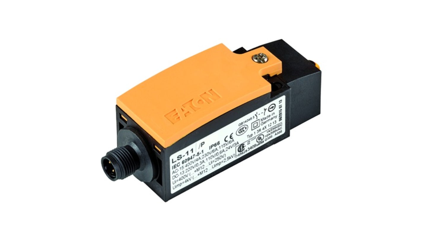 178141 LS11S/PM12A Eaton LS Safety Interlock Switch, 1NC, Actuator Actuator Included