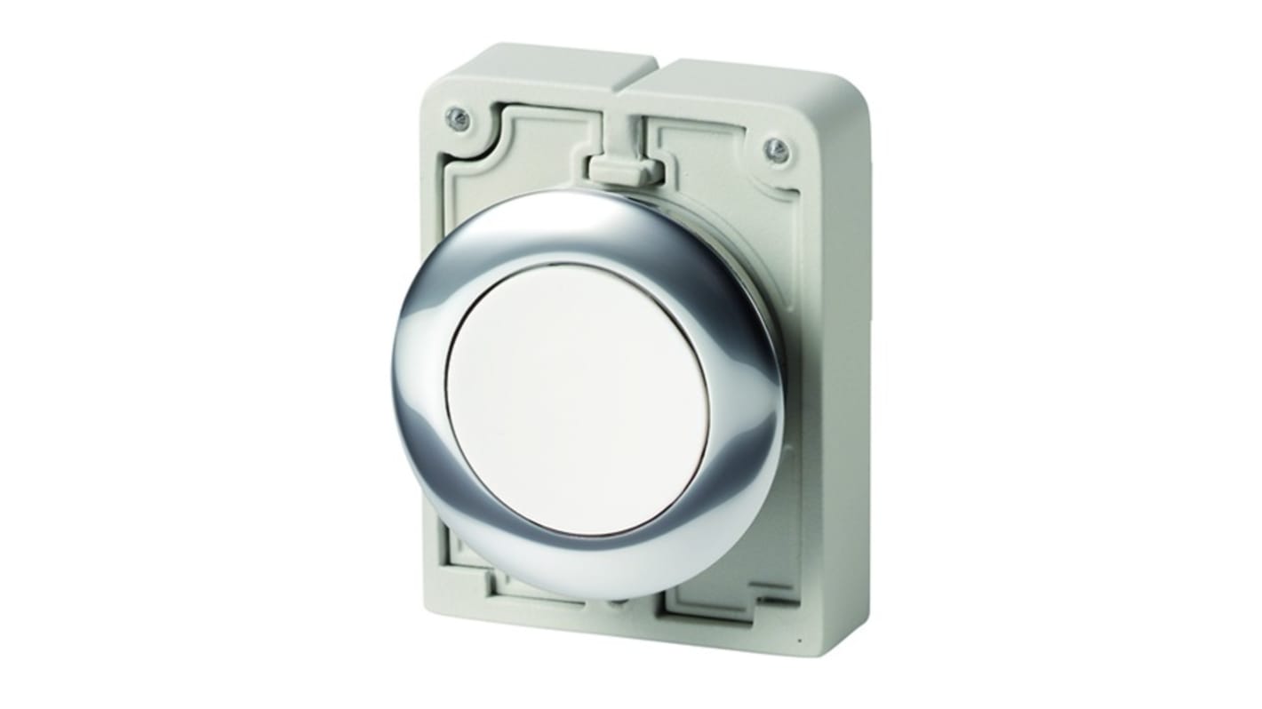 Pulsador Eaton M30, color de botón Blanco, Enclavamiento, IP66, IP67, IP69K