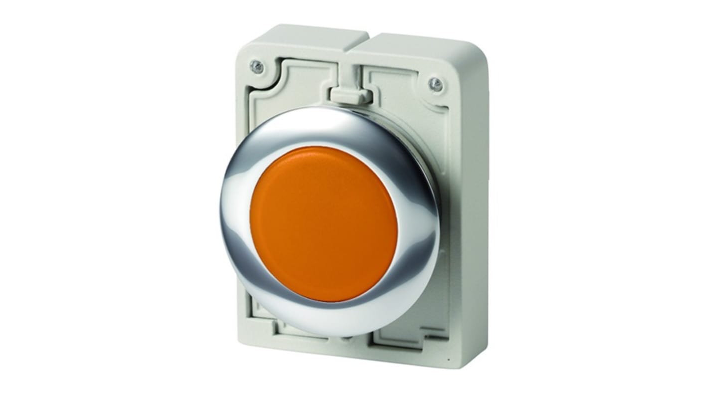 Eaton Leuchtmelder, Leuchtmelder-Frontelement RMQ-Titan Moeller 250V Orange, Ausschnitt-Ø 30mm Tafelmontage IP66, IP67,
